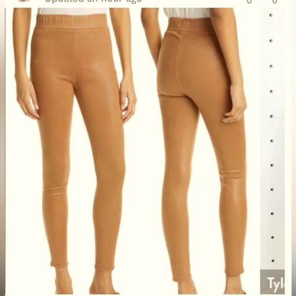 L’Agence Rochelle Coated Pull On Leggings - Picture 1 of 12